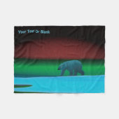 Polarlichter Fleecedecke (Vorderseite (Horizontal))