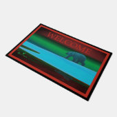 Polarlichter Fußmatte (Schrägansicht)