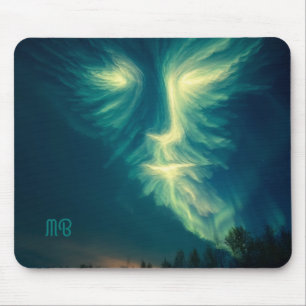 Polarlichter-Geistergesicht Kosmische Himmelskunst Mousepad