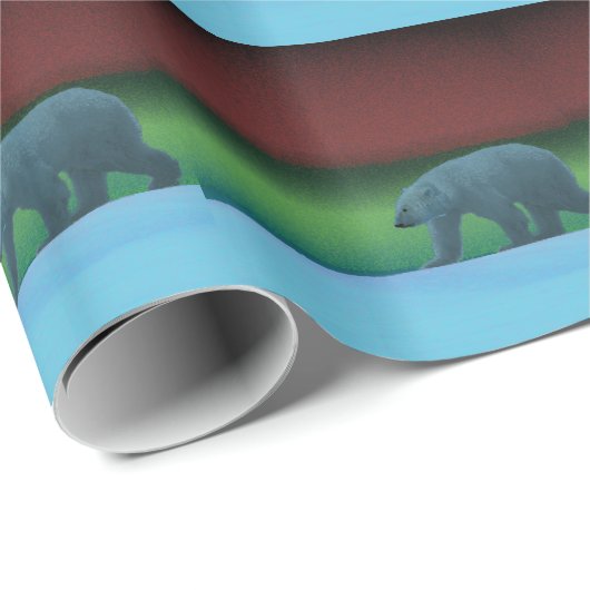 Polarlichter Geschenkpapier (Rolleneckpunkt)