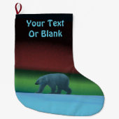 Polarlichter Großer Weihnachtsstrumpf (Vorderseite)