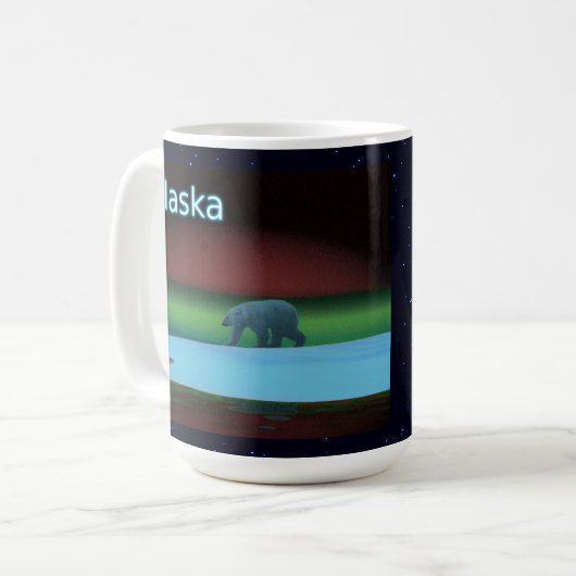 Polarlichter Kaffeetasse (Vorderseite Links)