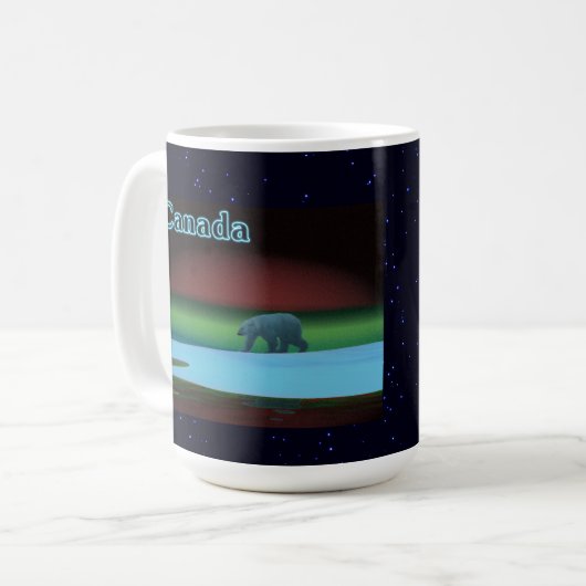 Polarlichter Kaffeetasse (Vorderseite Links)