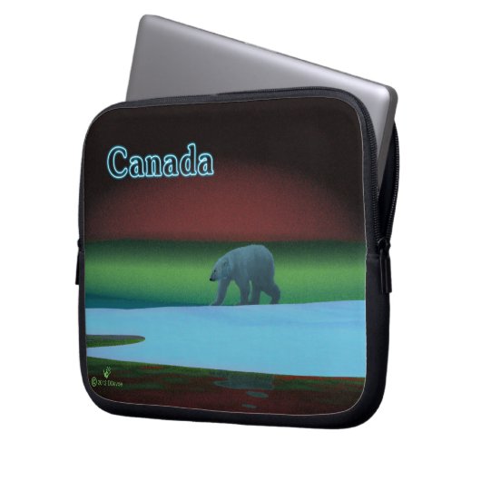 Polarlichter Laptopschutzhülle (Vorderseite Links)