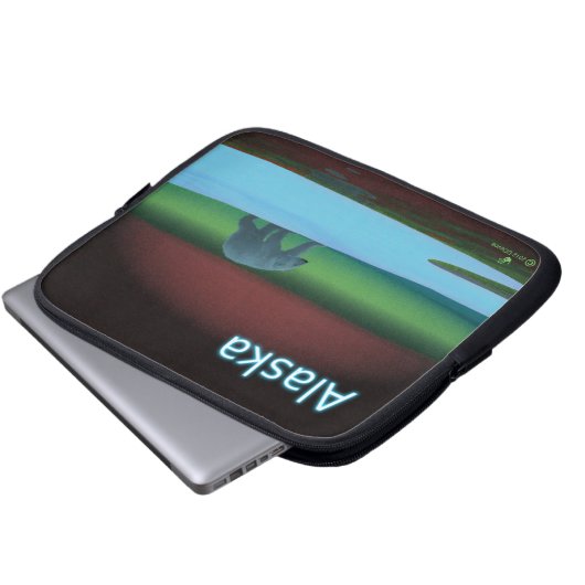 Polarlichter Laptopschutzhülle (Vorne Knopf)