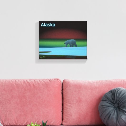 Polarlichter Leinwanddruck (Insitu (Wohnzimmer))