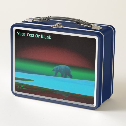 Polarlichter Metall Lunch Box (Vorderseite)