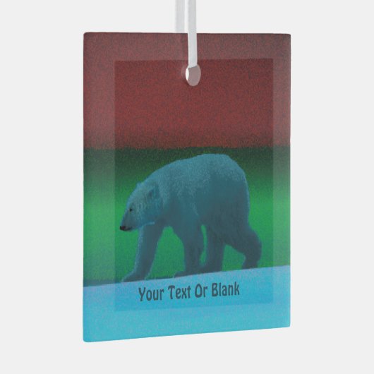 Polarlichter Ornament Aus Glas (Vorderseite Rechts)