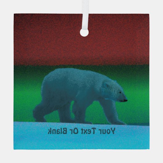 Polarlichter Ornament Aus Glas (Rückseite)