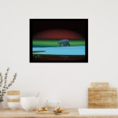 Polarlichter Poster (Küche)