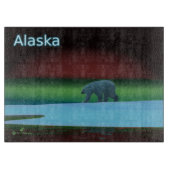 Polarlichter Schneidebrett (Vorderseite)