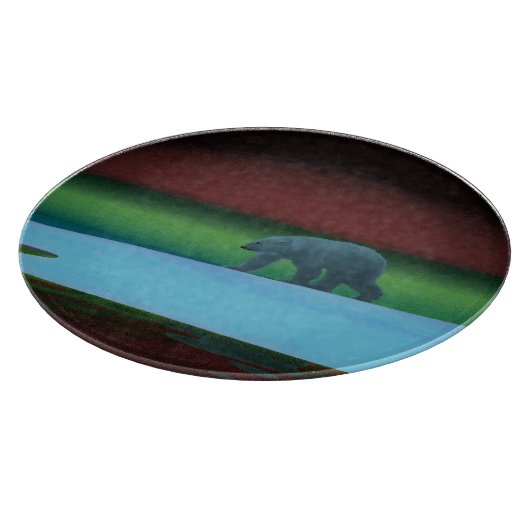 Polarlichter Schneidebrett (Ecke)