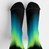 Polarlichter Socken Aurora Kunst Socken Maßgeschne (Oben)