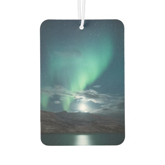 Polarlichter Vollmond Autolufterfrischer (Rückseite)