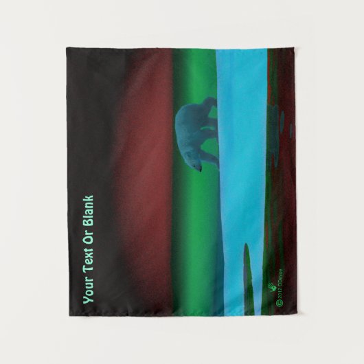 Polarlichter Wandteppich (Vorderseite)