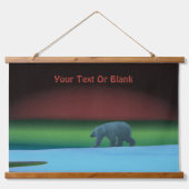 Polarlichter Wandteppich Mit Holzrahmen (Vorne)