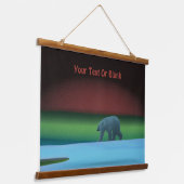 Polarlichter Wandteppich Mit Holzrahmen (Gewinkelt)