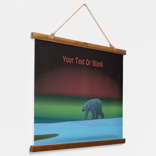 Polarlichter Wandteppich Mit Holzrahmen (Gewinkelt)