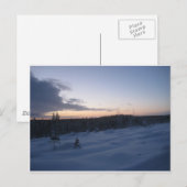 Polarnacht Postkarte (Vorne/Hinten)