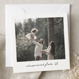 Polaroid-Foto-Notizkarte | Benutzerdefiniert Vinta Mitteilungskarte