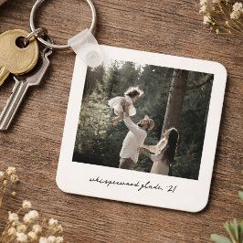 Polaroid-Foto-Schlüsselanhänger | Individuelle Vin Schlüsselanhänger