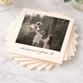 Polaroid-Foto-Servietten | Individuelle Vintage-Re Serviette