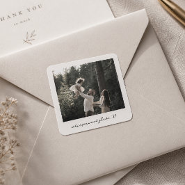 Polaroid Foto-Sticker | Individuelle Vintage Retro Quadratischer Aufkleber