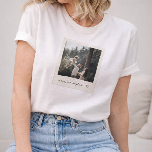 Polaroid-Foto-T-Shirt   Benutzerdefinierte Vintage T-Shirt