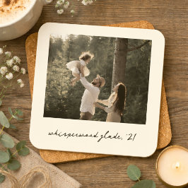 Polaroid-Foto-Untersetzer | Individuelle Vintage-R Getränkeuntersetzer