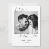 Polaroid-Foto-Zitat Save the Date Einladung (Vorderseite)