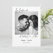 Polaroid-Foto-Zitat Save the Date Einladung (Stehend Vorderseite)