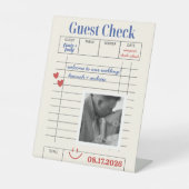 POLAROID Guest Check  Sockelschild (Vorderseite)