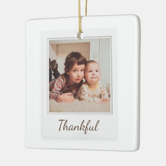 Polaroid Style Foto Ornament - Danke (Links)