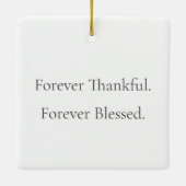 Polaroid Style Foto Ornament - Danke (Rückseite)