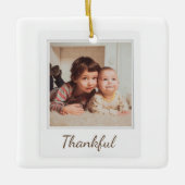 Polaroid Style Foto Ornament - Danke (Vorderseite)