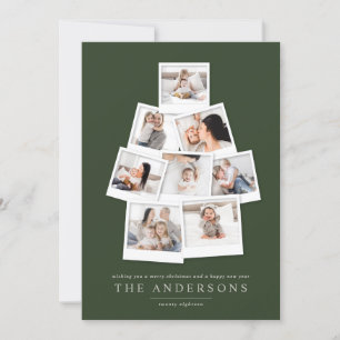 Polaroid Weihnachtsbaum Multi-Foto-Urlaubskarte Feiertagskarte