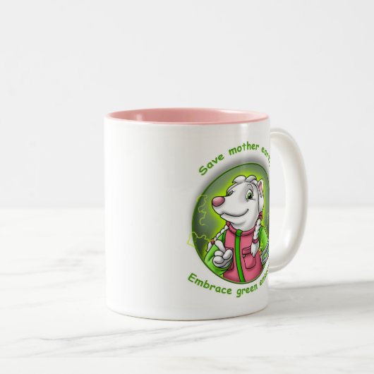 POLARonia Zweifarbige Tasse (VorderseiteRechts)