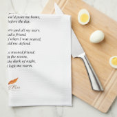 Polarstern-Gedicht auf Geschirrtuch (Viertel Falte)