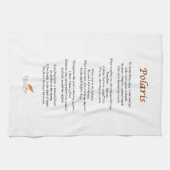 Polarstern-Gedicht auf Geschirrtuch (Horizontal)