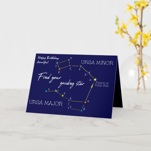 Polarstern Karte (Gelbe Blume)