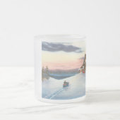 Polarstern-Sonnenuntergang-mattierte Tasse (Mittel)