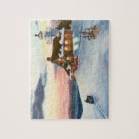 Polarstern-Sonnenuntergang-Puzzlespiel Puzzle (Vertikal)