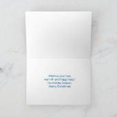 Polarstern-Sonnenuntergang-Weihnachtskarte Feiertagskarte (Innenseite)