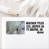 POLBEAR-RÜCKSENDEADRESSEN-AUFKLEBER (Insitu)