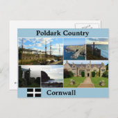 Poldark Country Cornwall FotoCollage Postkarte (Vorne/Hinten)