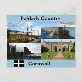 Poldark Country Cornwall FotoCollage Postkarte