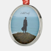 Poldark Land-Foto Cornwall England Silbernes Ornament (Links)