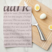 Poldark Zitat Geschirrtuch (Viertel Falte)