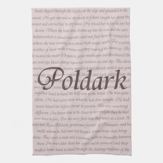 Poldark Zitat Geschirrtuch (Vertikal)