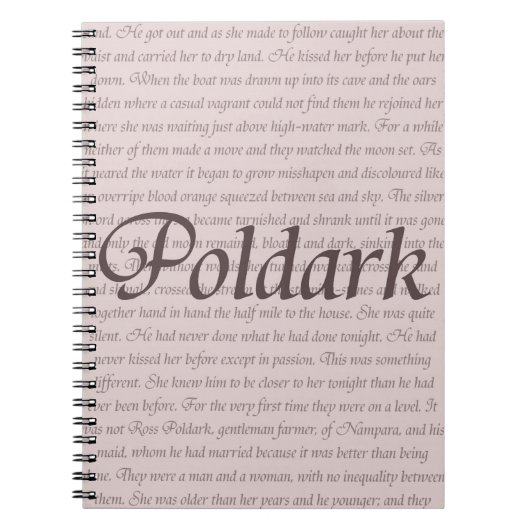 Poldark Zitat Notizblock (Vorderseite)
